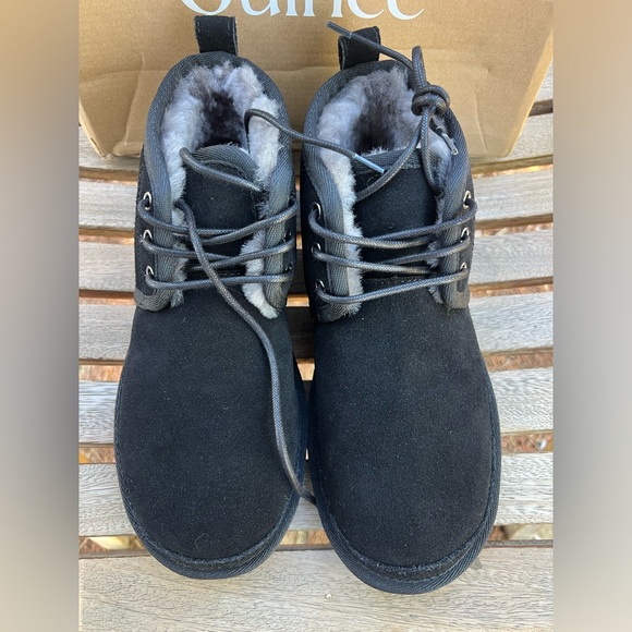 Quince Black Shearling Shoes size 8 - Picture 2 of 5